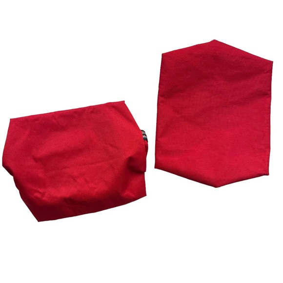 2 Dog Collapsible Bowls Travel Hiking Camping RED ABO GEAR M/L - Picture 3 of 14